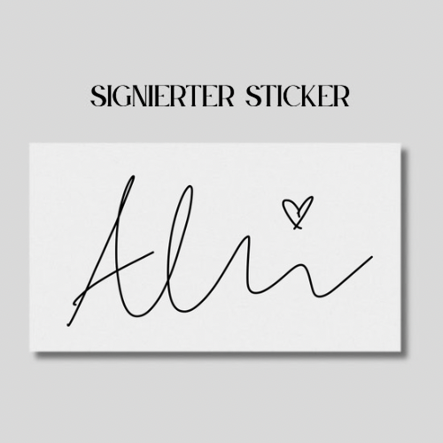 Signierter Sticker von Alexa J. Bloom